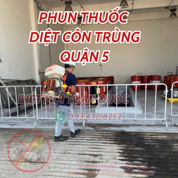 XỊT CÔN TRÙNG QUẬN 5 - DIỆT SẠCH CÔN TRÙNG CHỈ SAU 1 LẦN PHUN