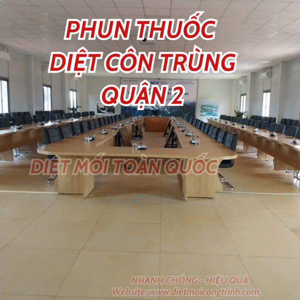 Diệt Mối Công Trình cung cấp Dịch vụ phun thuôc diệt côn trùng Quận 2
